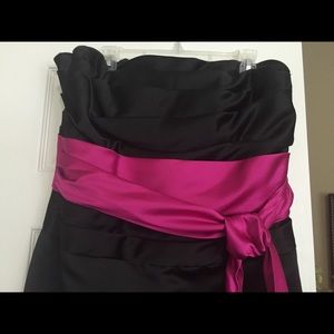 Formal Black Strapless Dress